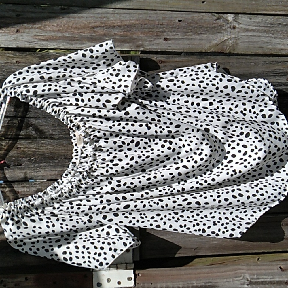 Nwt Black & White Blouse (2X) - Picture 4 of 8